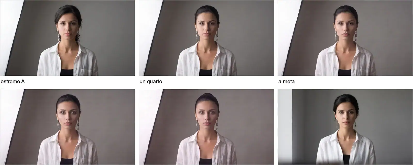 due generazioni simili e la loro interpolazione, dove nel mezzo compare qualcosa che non esiste