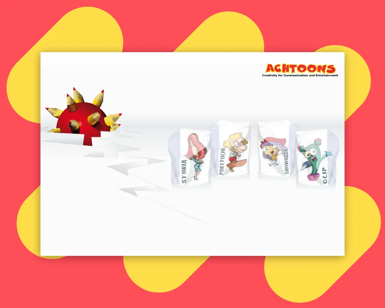 Achtoons, portfolio aziendale interattivo