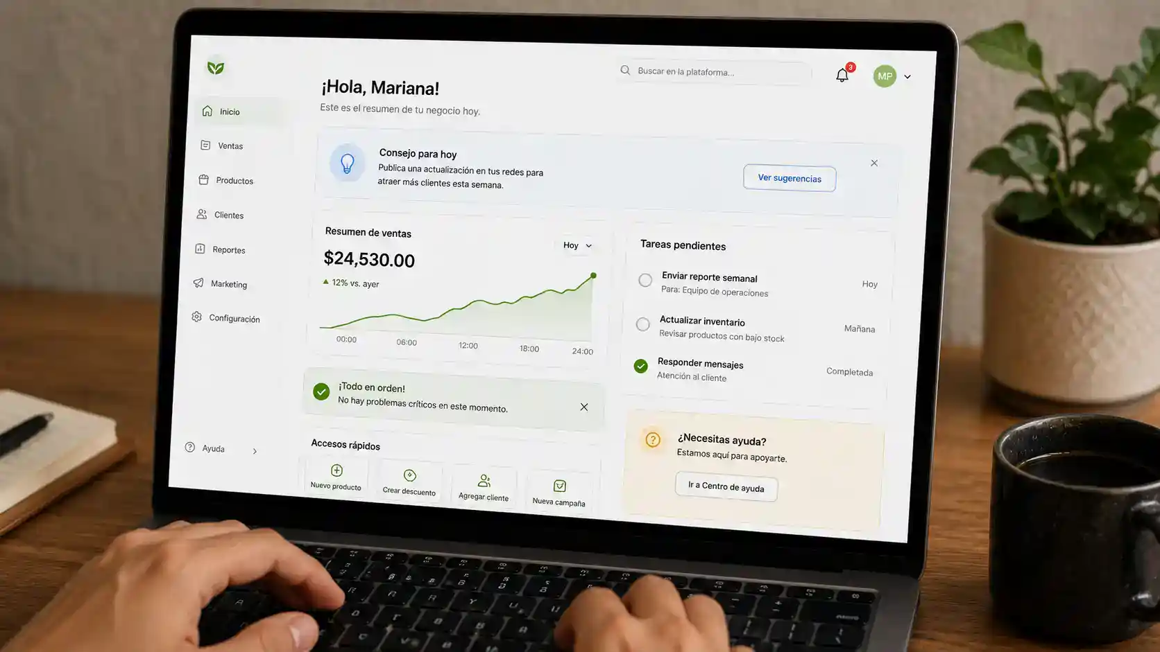 Palabras, botones y mensajes formando la estructura de una interfaz digital para representar el lenguaje como parte del diseño de la experiencia.