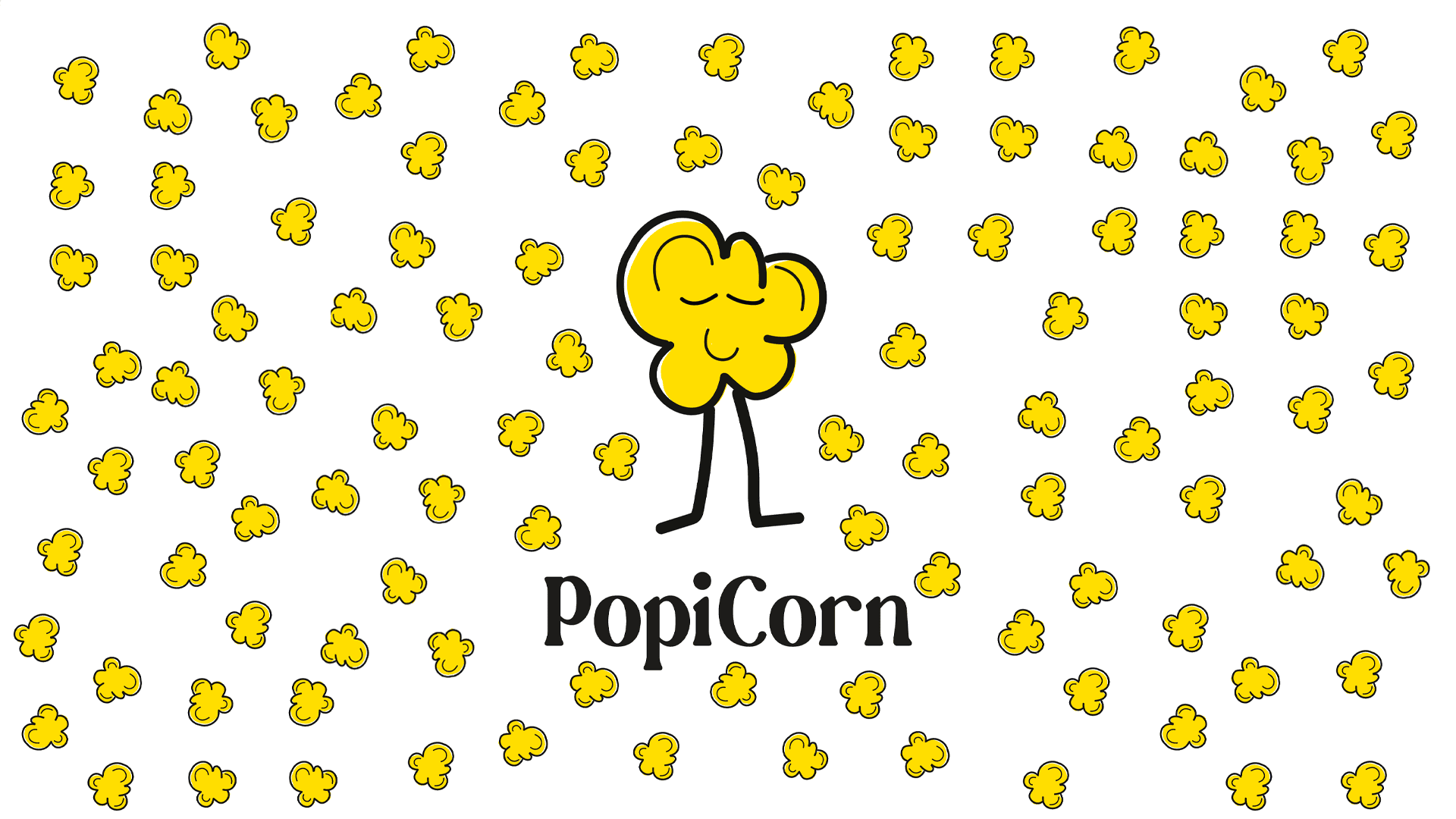 Ilustración para identidad visual de bolsa de palomitas Popicorn por Rara Avis Estudio Creativo | Diseño gráfico especializado en packaging alimentario para Granada y Alicante