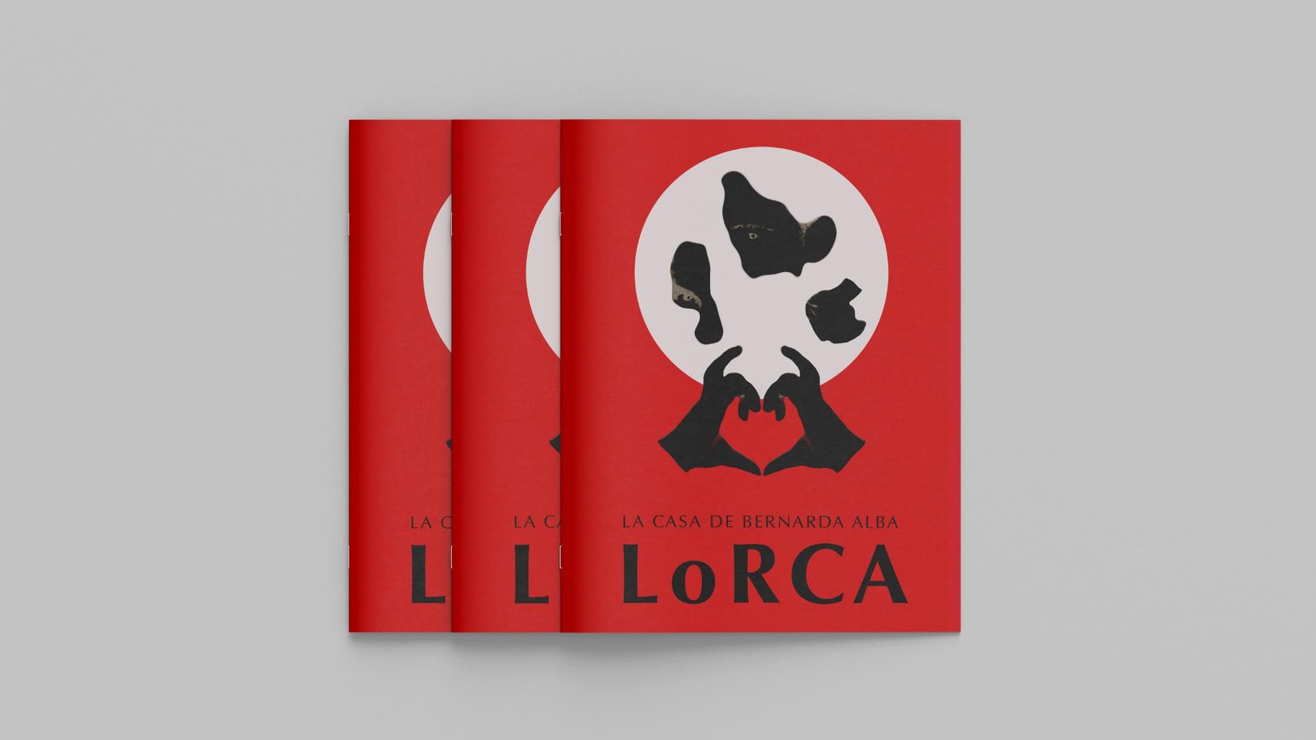 Imagen de la portada del fanzine diseñado por Rara Avis Estudio sobre *La Casa de Bernarda Alba* de Lorca, que presenta un diseño creativo e innovador, con un enfoque visual accesible para la obra teatral.