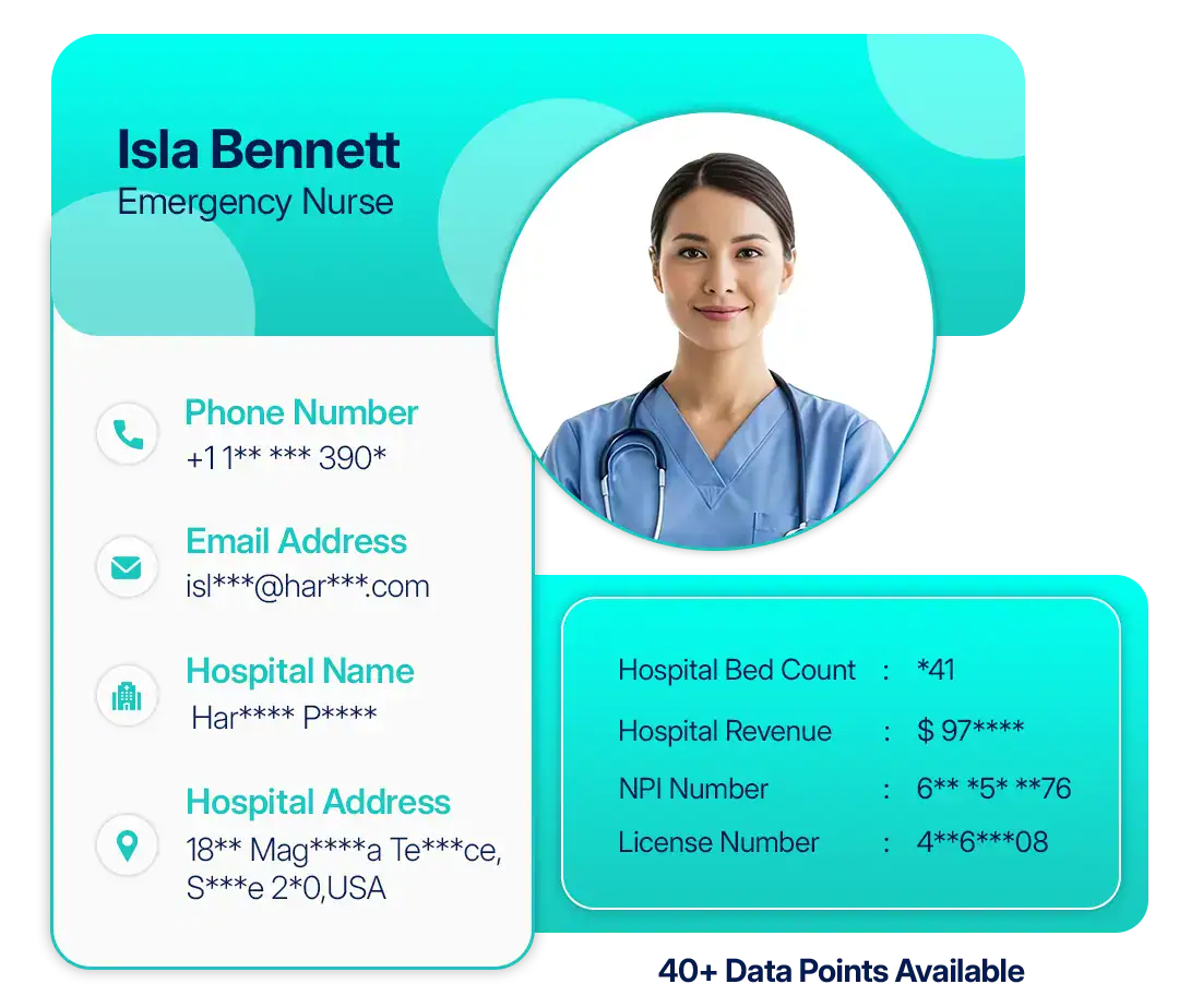 Emergency Nurses Email List segmentation preview
