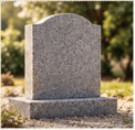 Granite headstone