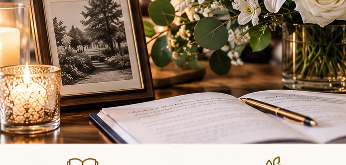 Soft candlelight and remembrance flowers