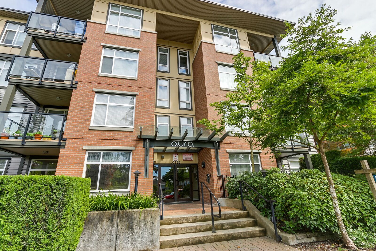 Aura #104 - 10788 139 Street Surrey front door
