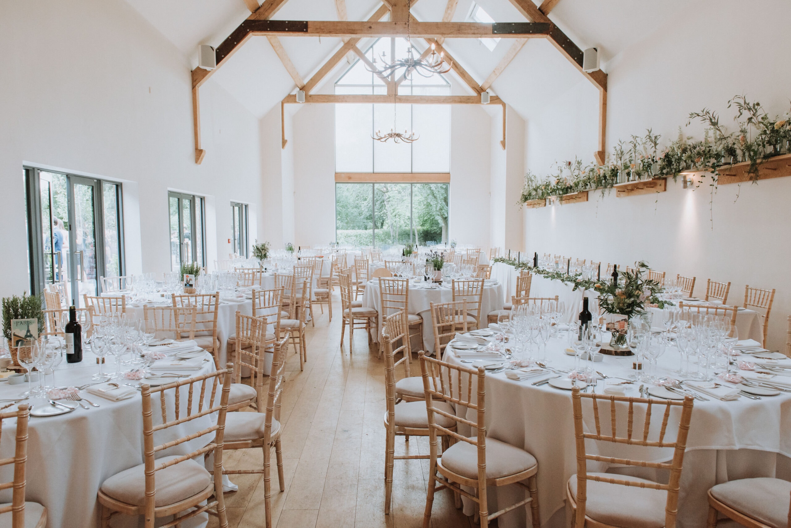 Wedding Breakfast neutral at Millbridge Court Wedding Breakfast neutral at Millbridge Court
