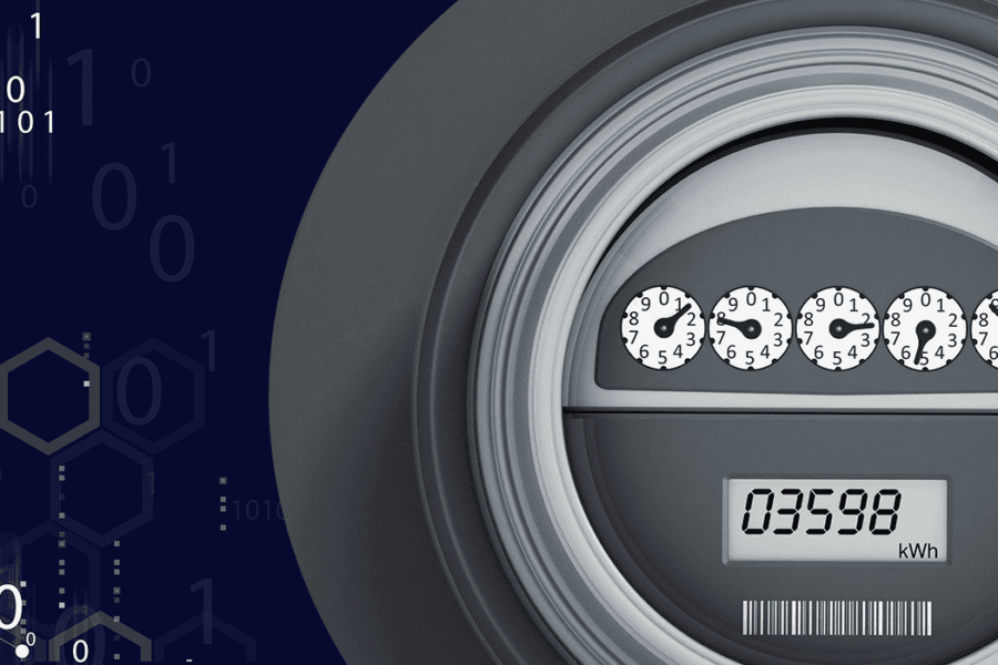 Meter with an Abstract Background