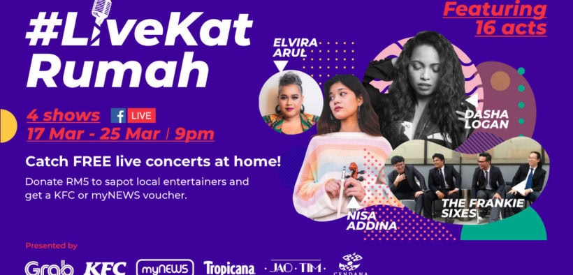 CENDANA joins forces with Grab for #LiveKatRumah initiative to support over 80 local artistes and show crew affected by the pandemic