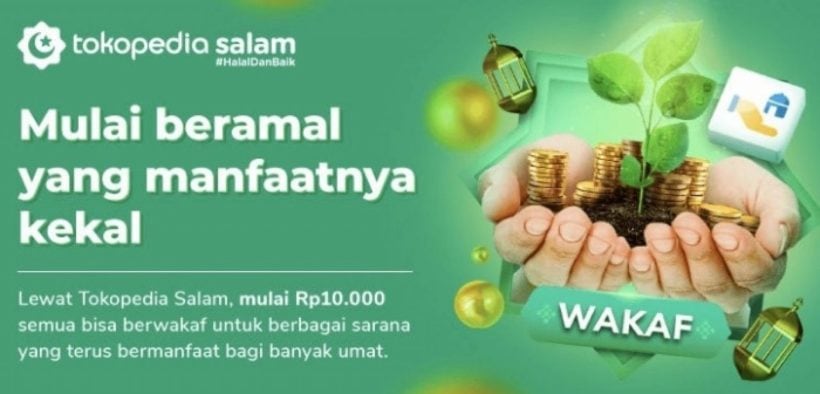 Tokopedia Releases Waqf Feature, Bukalapak Launches Serambi Masjid App