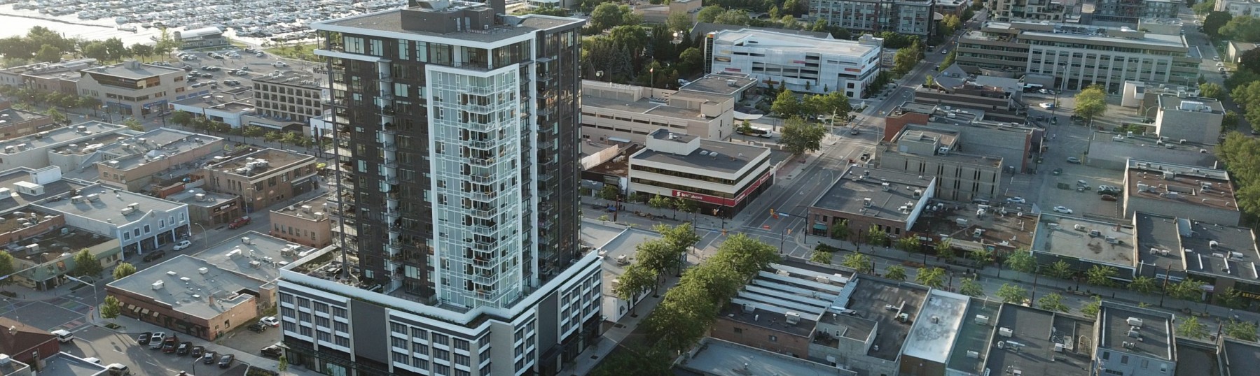 Aerial of the Ella and surrounding neighbourhood