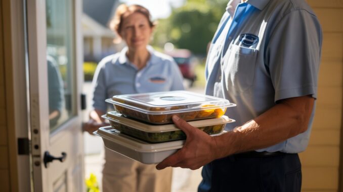 Essen auf Rädern Lieferung