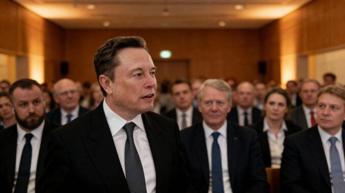 Elon Musk beim Mittelstandstreffen Elon Musk beim Mittelstandstreffen