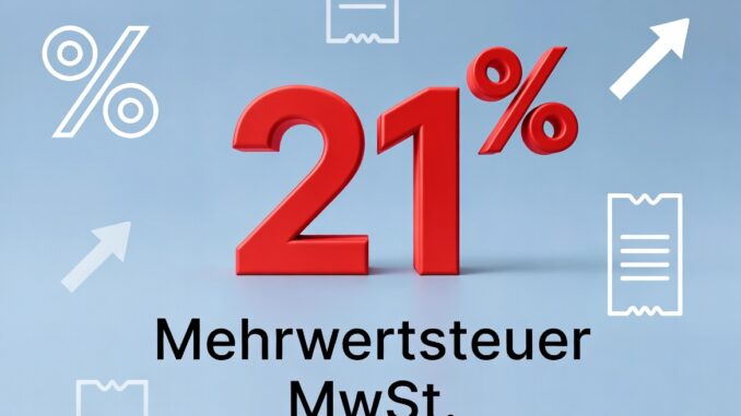 21 Prozent Mehrwertsteuer 21 Prozent Mehrwertsteuer