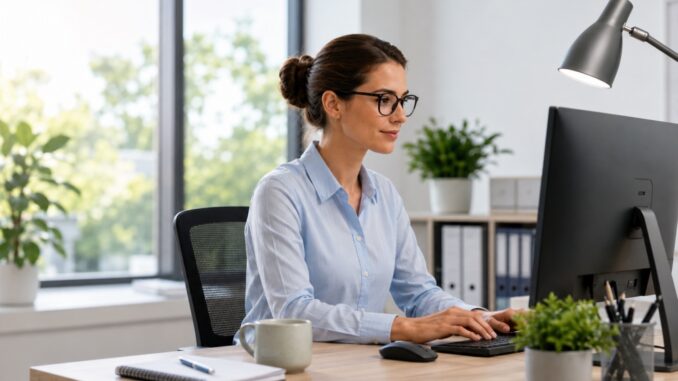 Brille am Arbeitsplatz