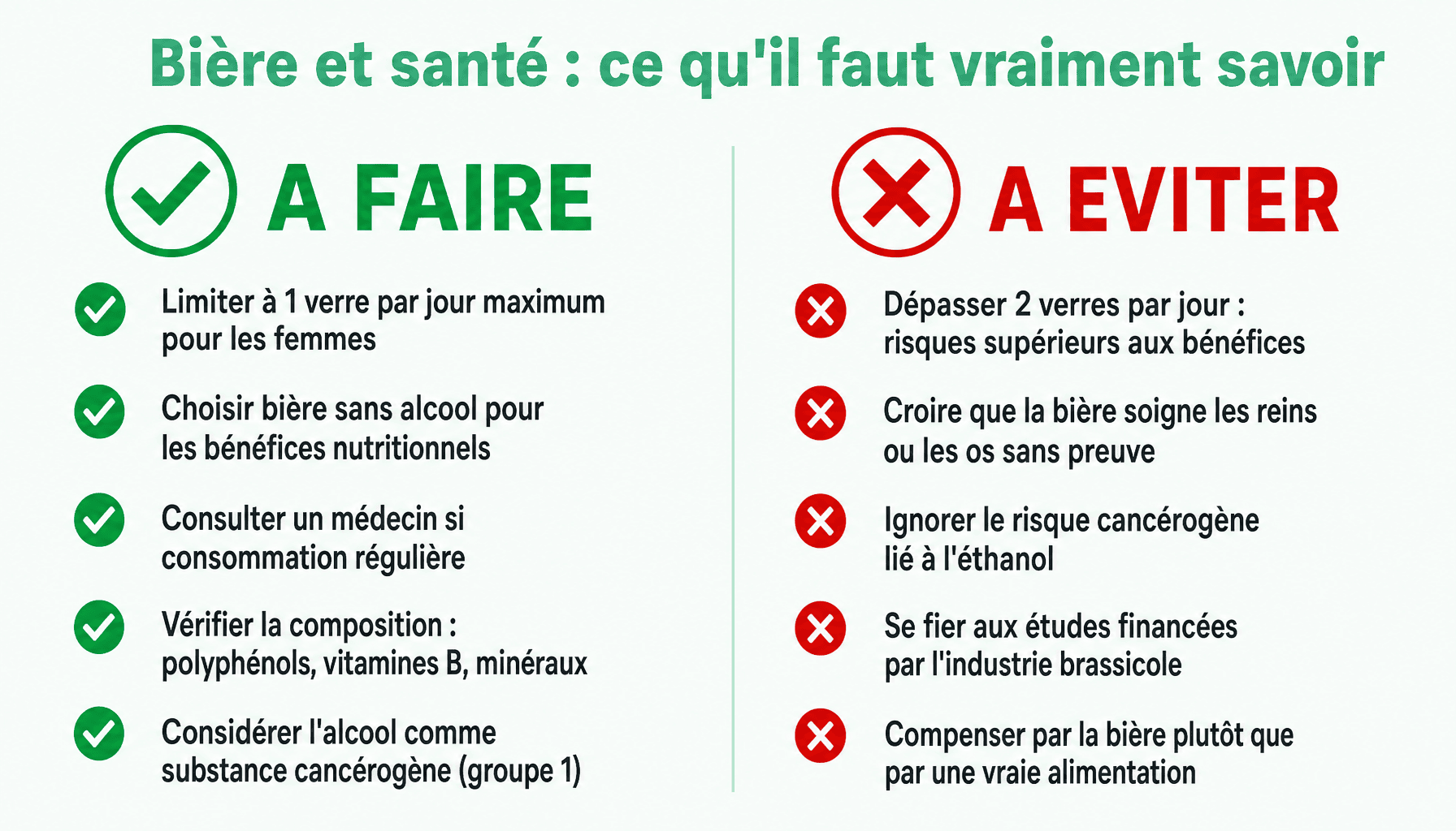 Est ce que la bière est bonne pour la santé : guide pratique à faire et à éviter