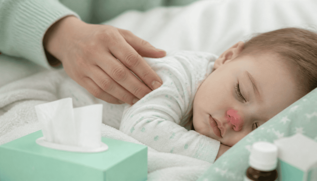 Bébé nez bouché la nuit : est-ce vraiment dangereux et comment réagir ?