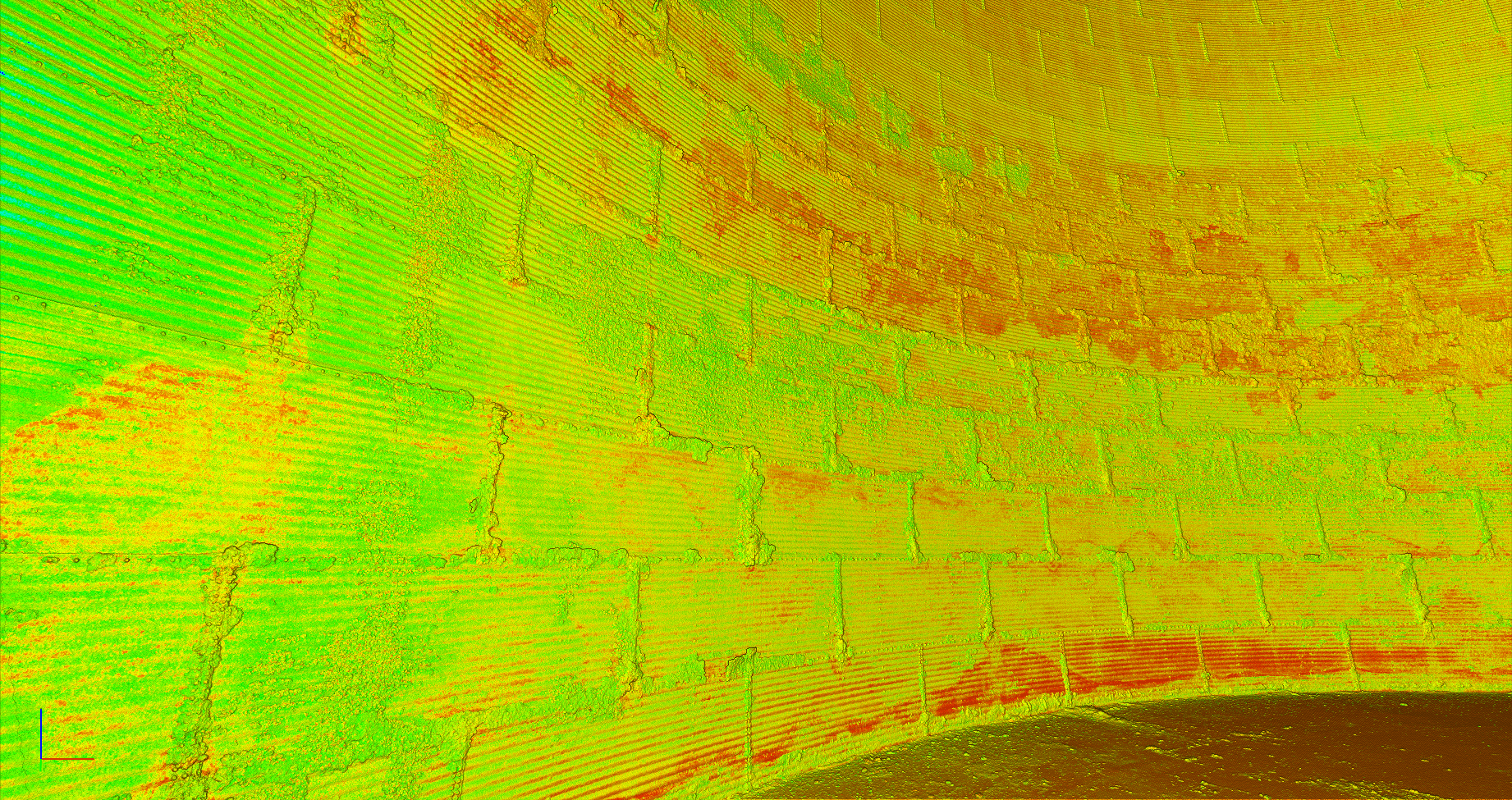 Large bin wall scan