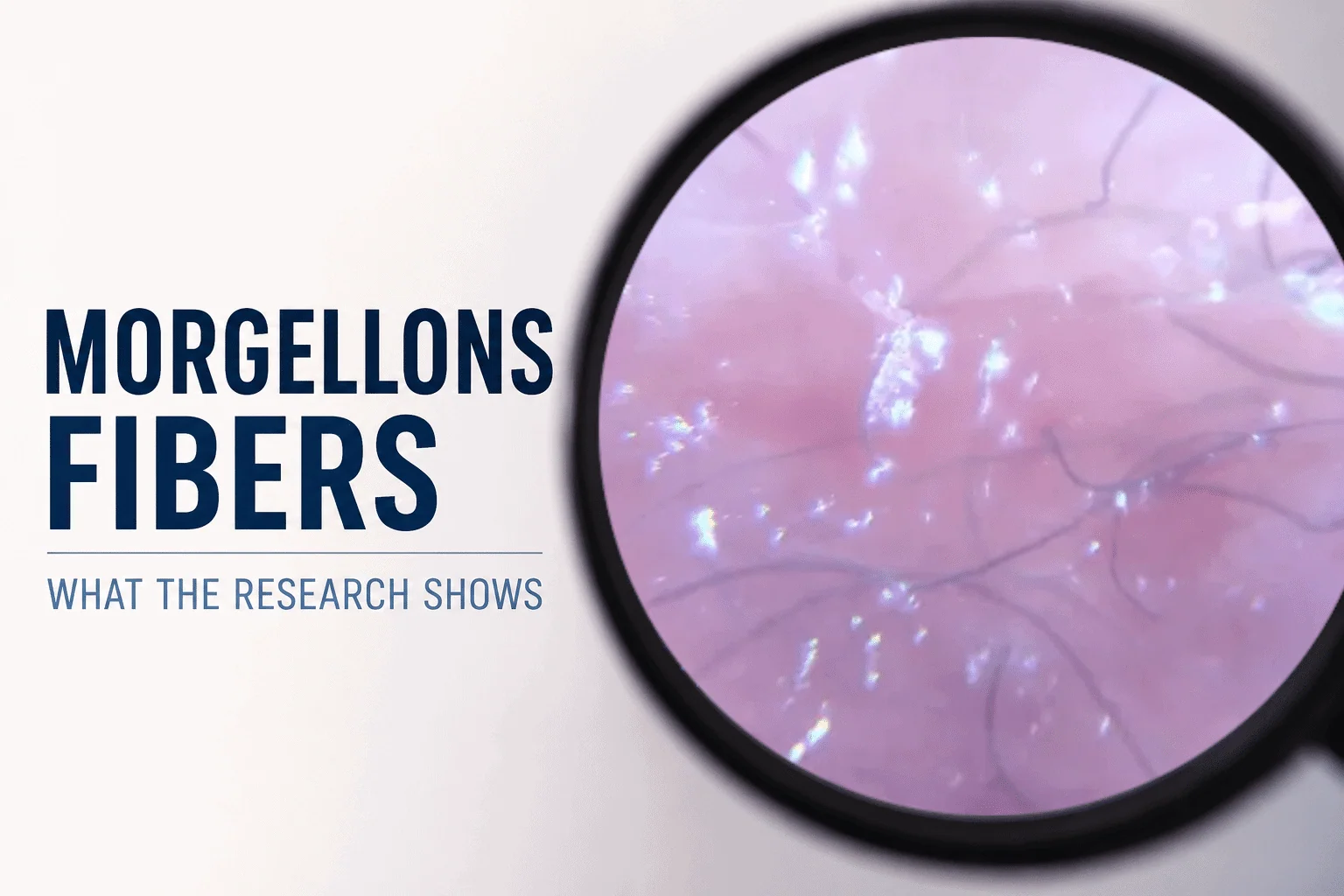 Filament-like structures shown in association with skin tissue at approximately 240 times magnification.