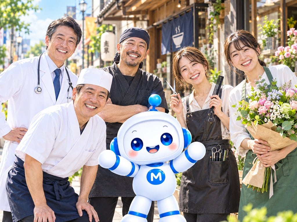 医師、寿司職人、飲食店スタッフ、美容師、花屋スタッフなど幅広い業種の人々と一緒に働くMy NAVIA