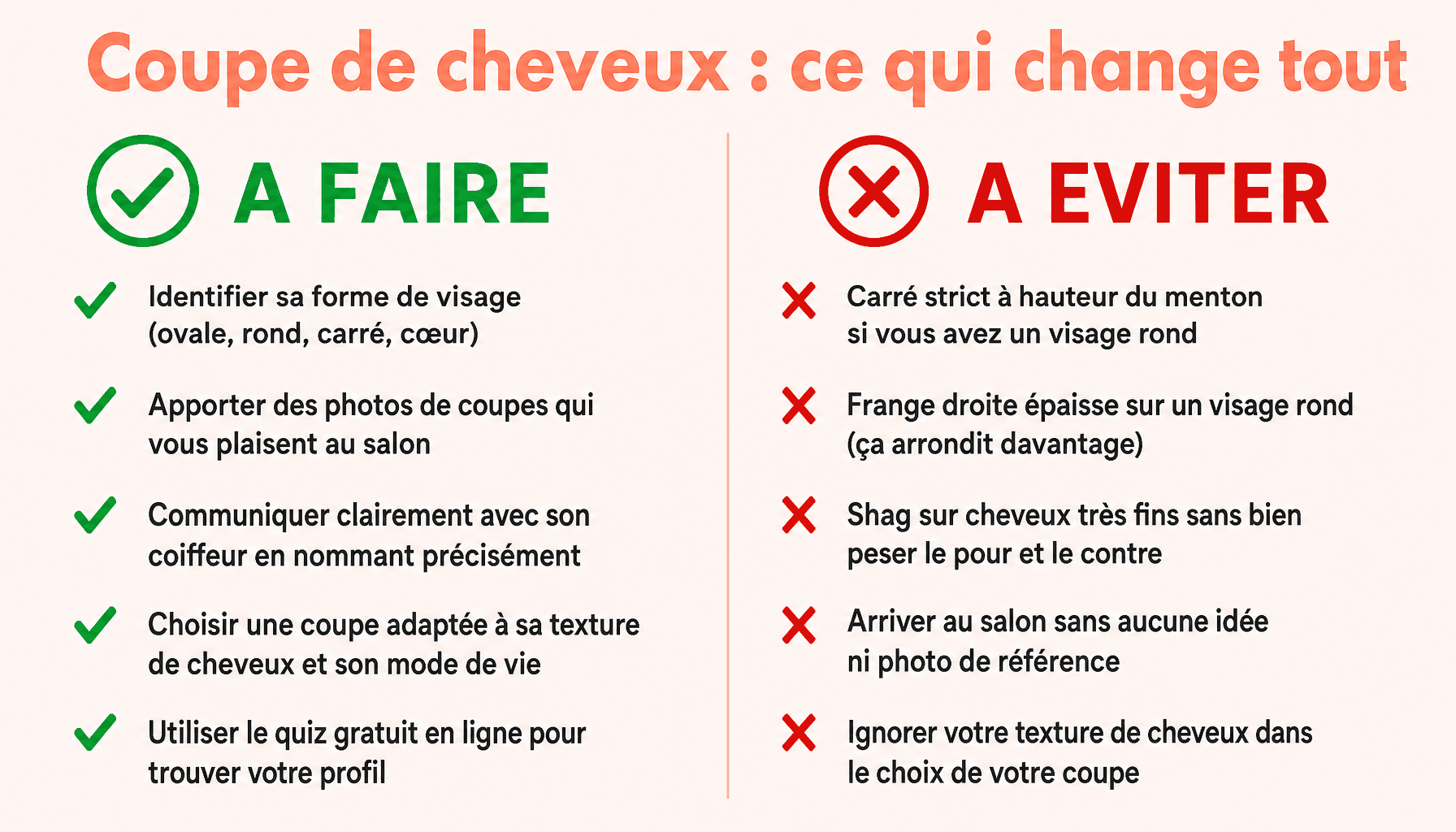 Idée coupe de cheveux thebeautyandthegeek.fr : à faire et à éviter selon sa forme de visage