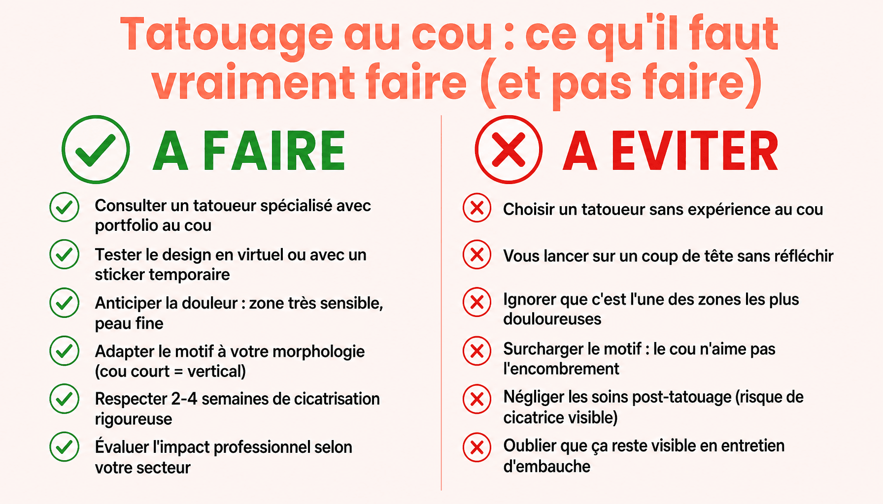 Guide pratique tatouage dans le cou pour homme : à faire et à éviter avant de vous lancer