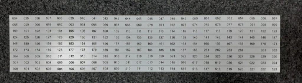 Engraved patch panel labels