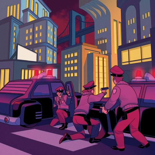 batman gotham under siege artowork police