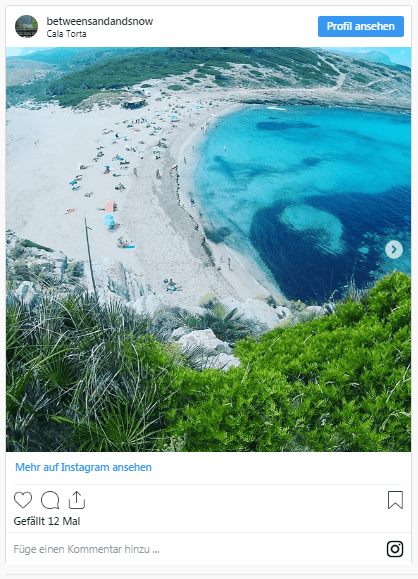 Kleine Bucht Cala Torta mit Felsen