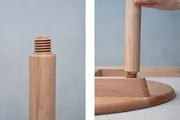 「木のネジ」で実現した組み立て式テーブルができるまで──職人の技と現代技術が紡ぐモノ造り