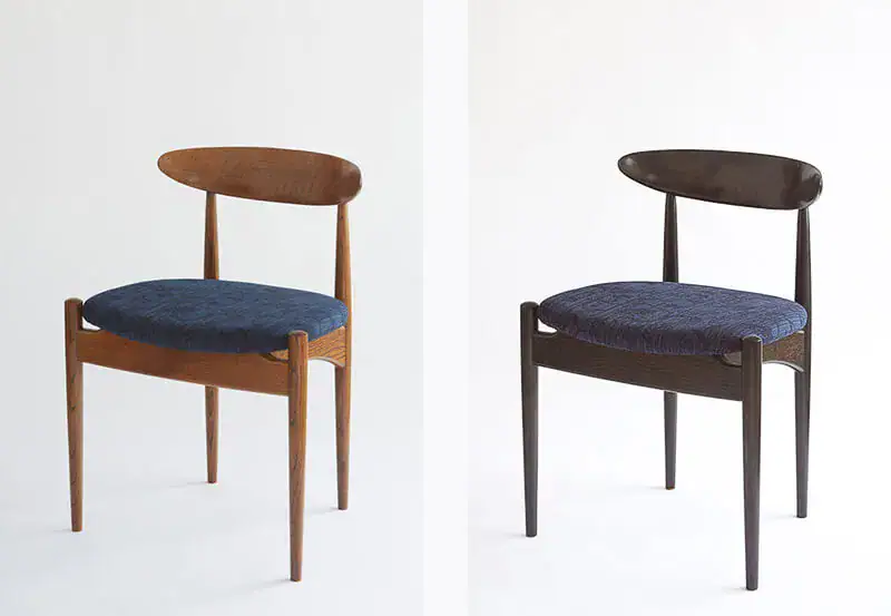 インディゴ唐草柄のSwallowチェア