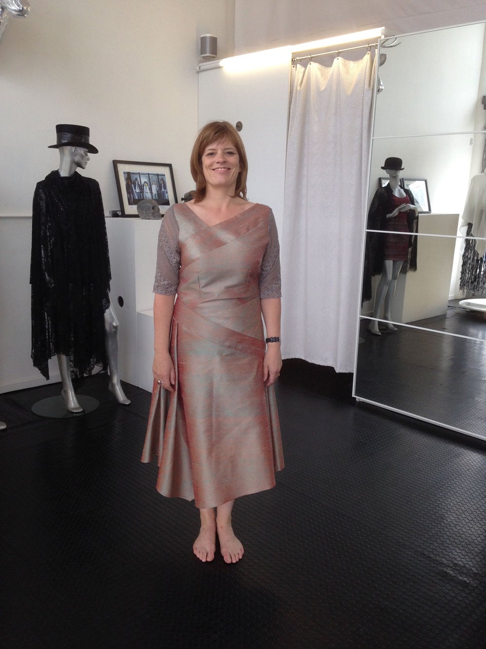 One BC-Silk Wedding Dress