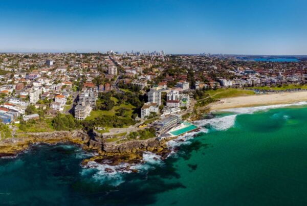 Is Australia a good country to move to? Image of Australian coastline - Bondi Beach.