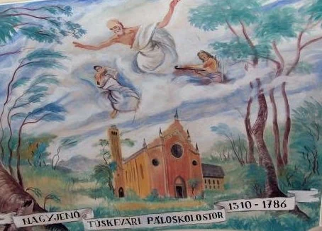 A tüskevári római katolikus templom freskója A tüskevári római katolikus templom freskója