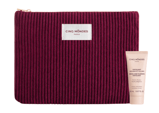 Trousse velour et exfoliant