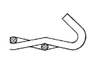 Screen with plain hooked edge