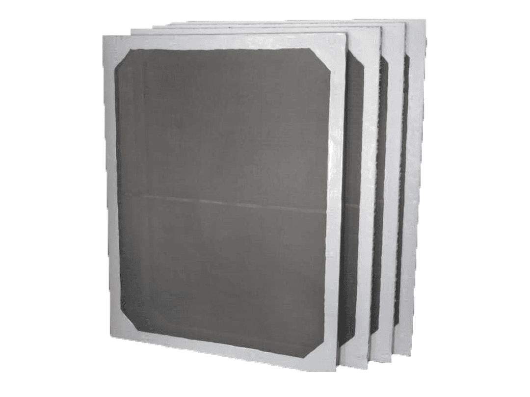 Rectangular vibrating screen with hook edge