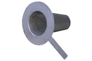 Temporary basket strainer