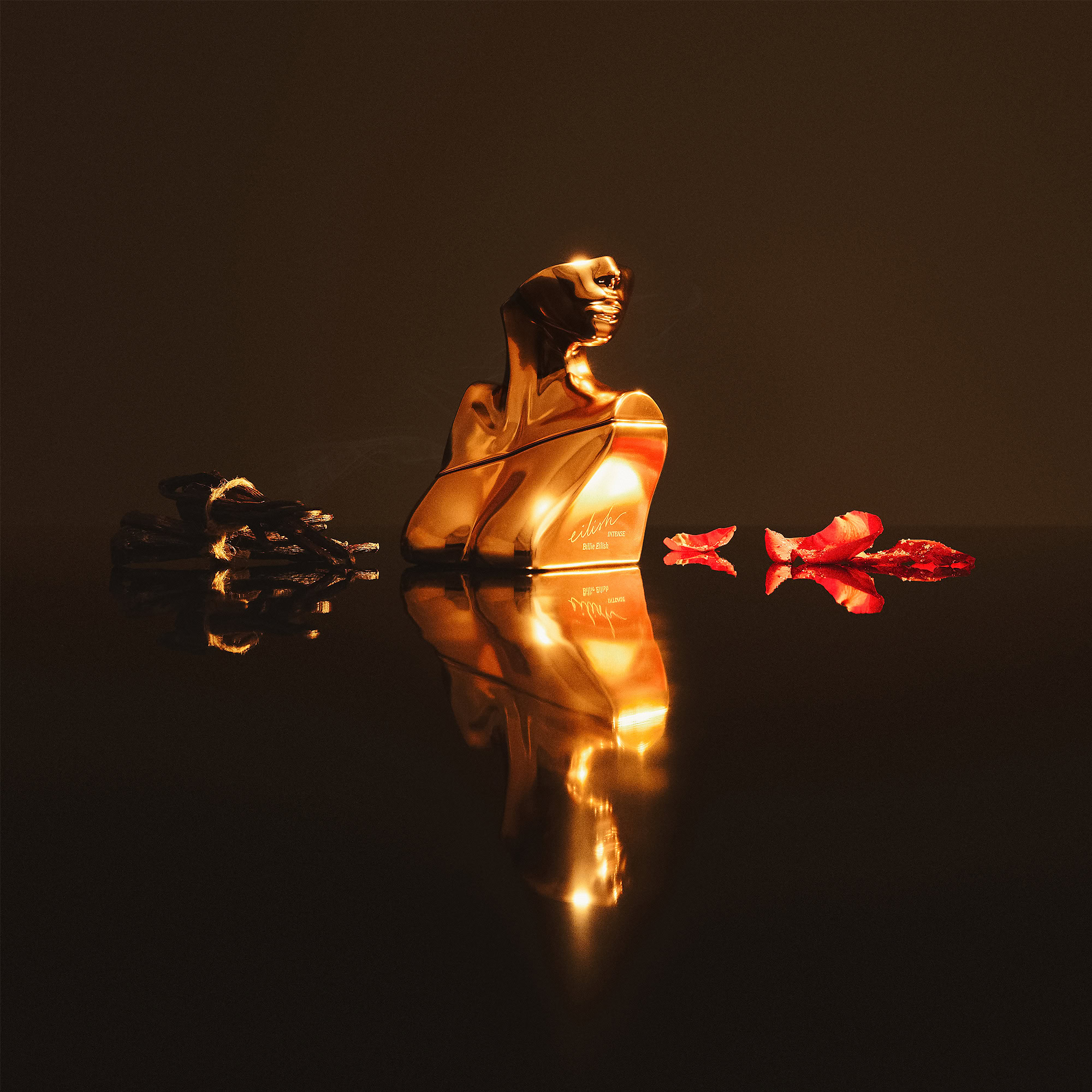 Eilish Intense Eau de Parfum Amber Gourmand with sugared petals, mandarin, warm berries, vanilla, cocoa, tonka bean, musks, and woods