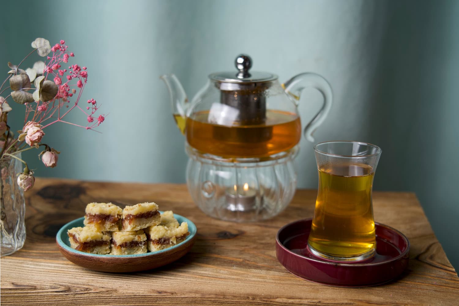 چای-سبز-میز-عصرانه