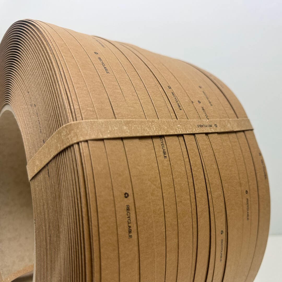 Strip custom paper product eco packaging, Plasticband Strip of paper to sustainable packaging – use in packages light