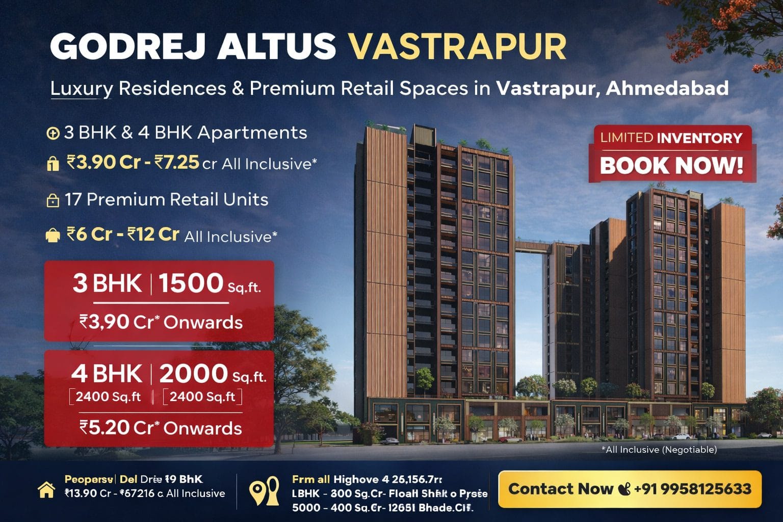 Godrej altus vastrapur ahmedabad premium apartments