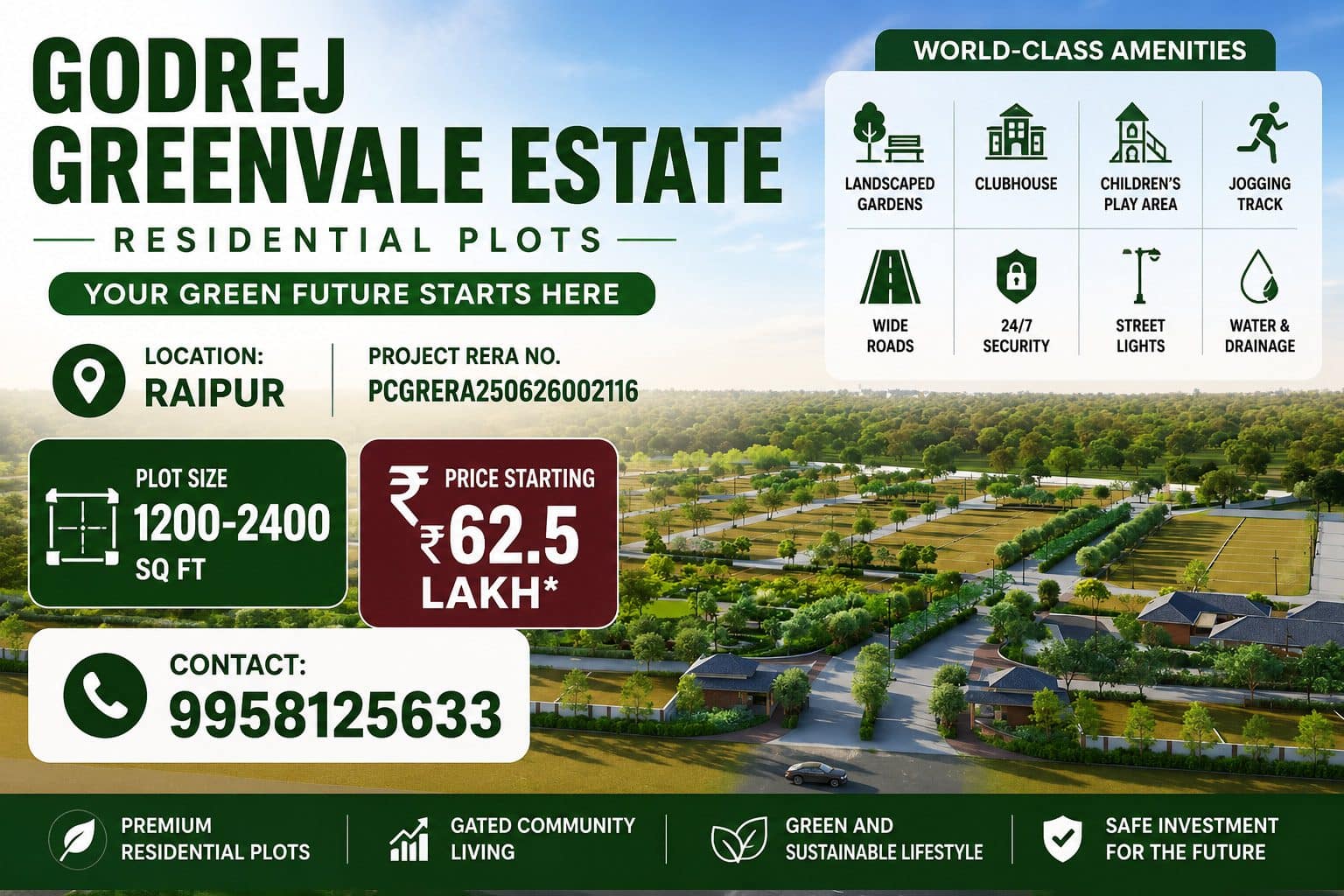 Godrej greenvale estate plots photos