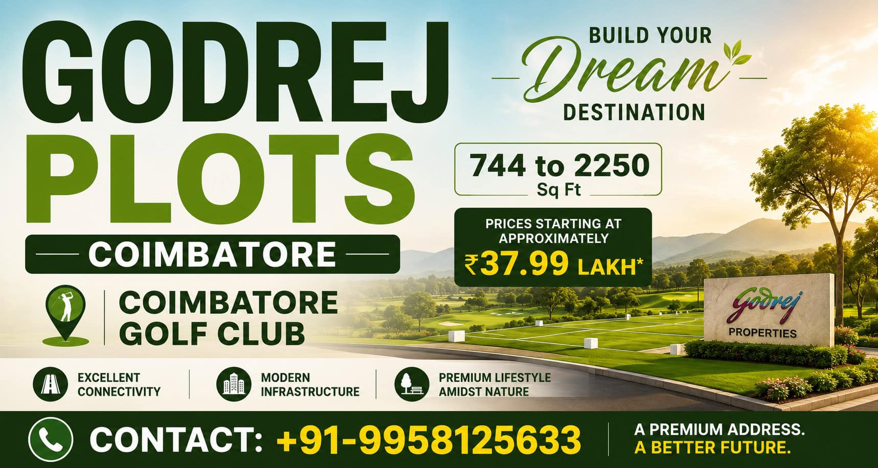 Godrej plots coimbatore photos golf