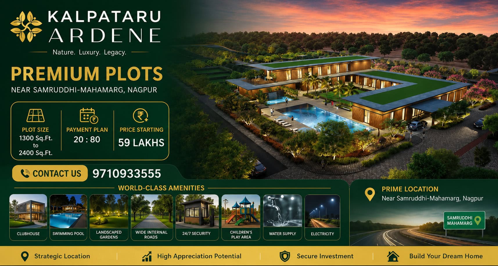 Kalpataru ardene nagpur plots price photos news