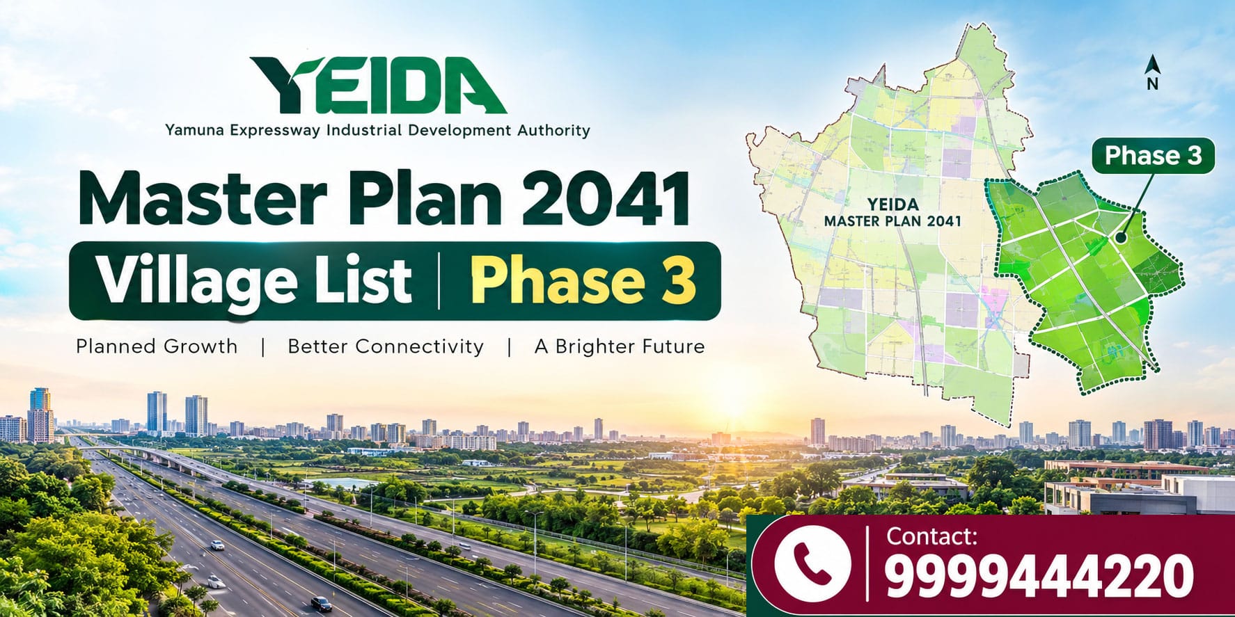 Yeida master plan 2041 village list phase 3