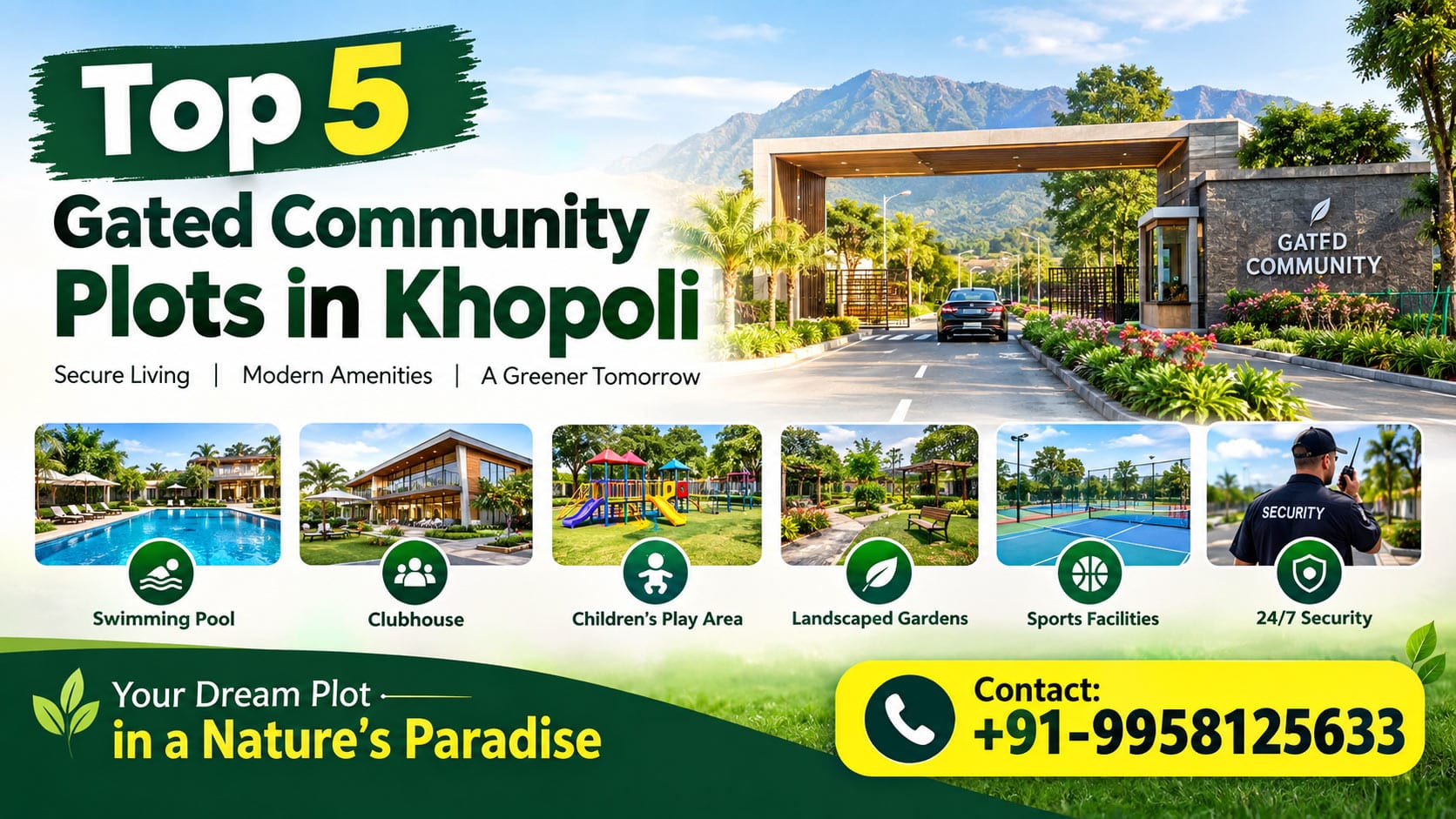 Gated community plots land in khopoli