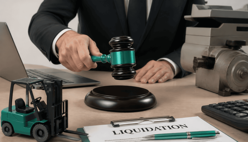 vente aux enchères entreprise en liquidation