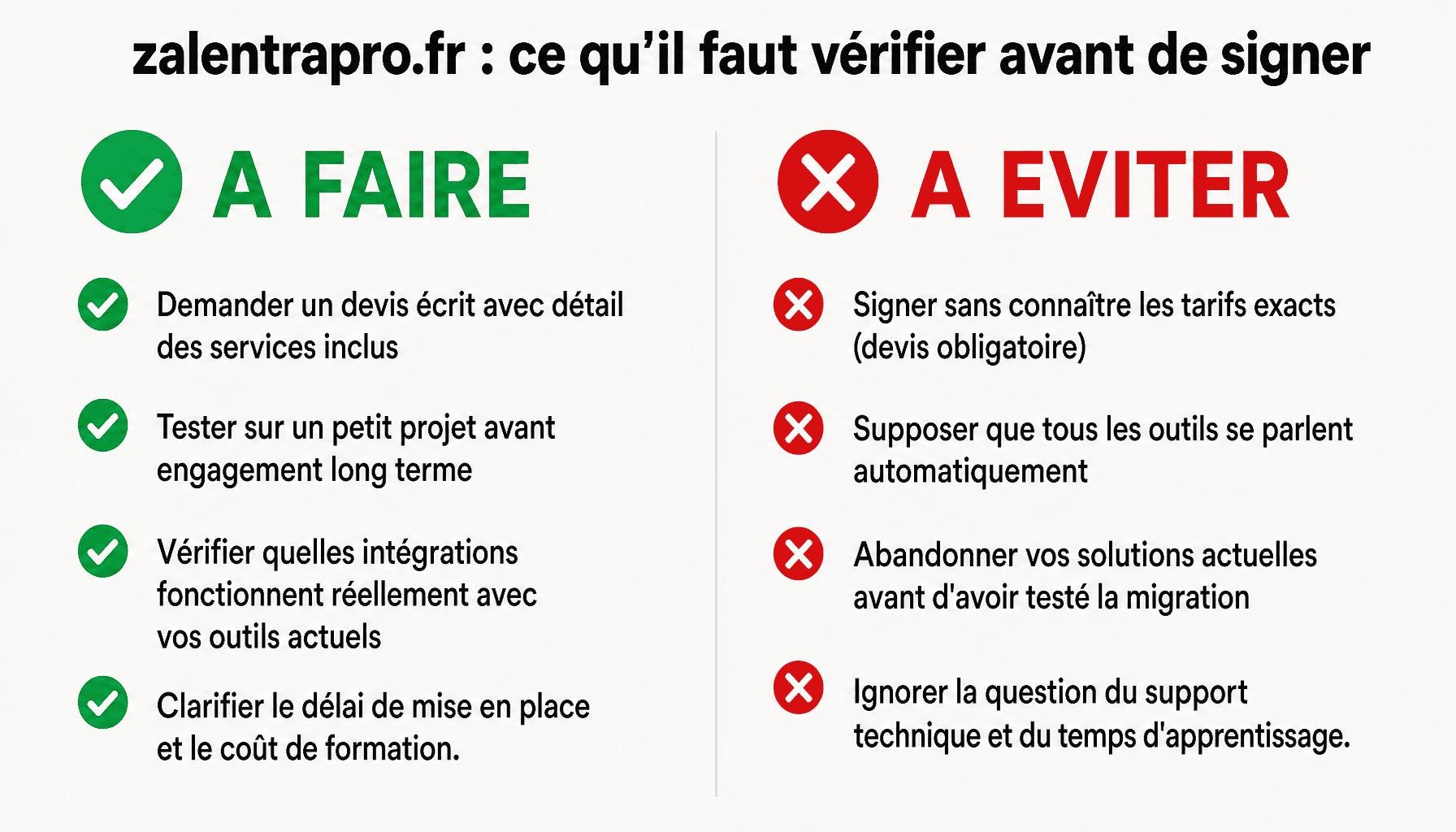Checklist zalentrapro.fr : bonnes pratiques et pièges à éviter pour PME