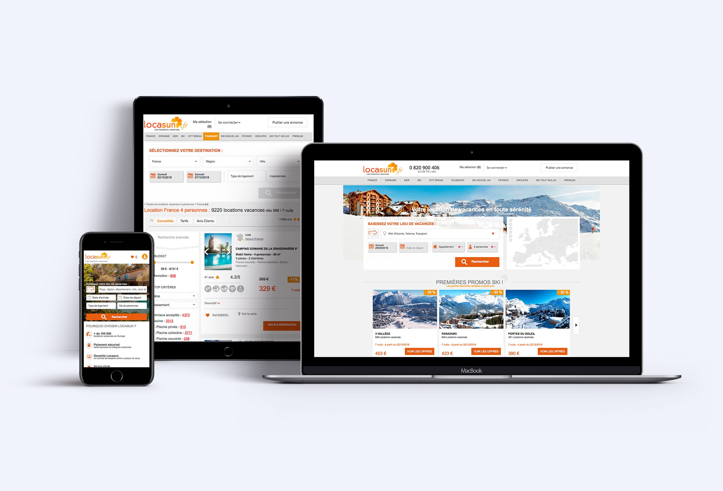 Conception du site internet de Locasun