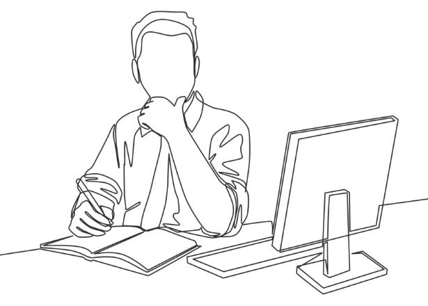 Icon of person working
